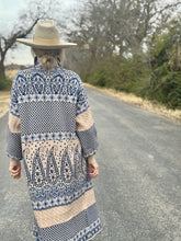 The Prairie paisley sweater duster