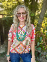 The Bandana bouquet blouse