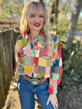 To the point patchwork shirt
