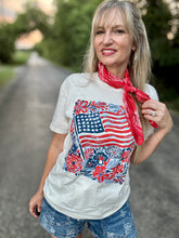 The Floral flag tee