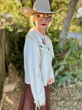 The Cross stitch collared blouse