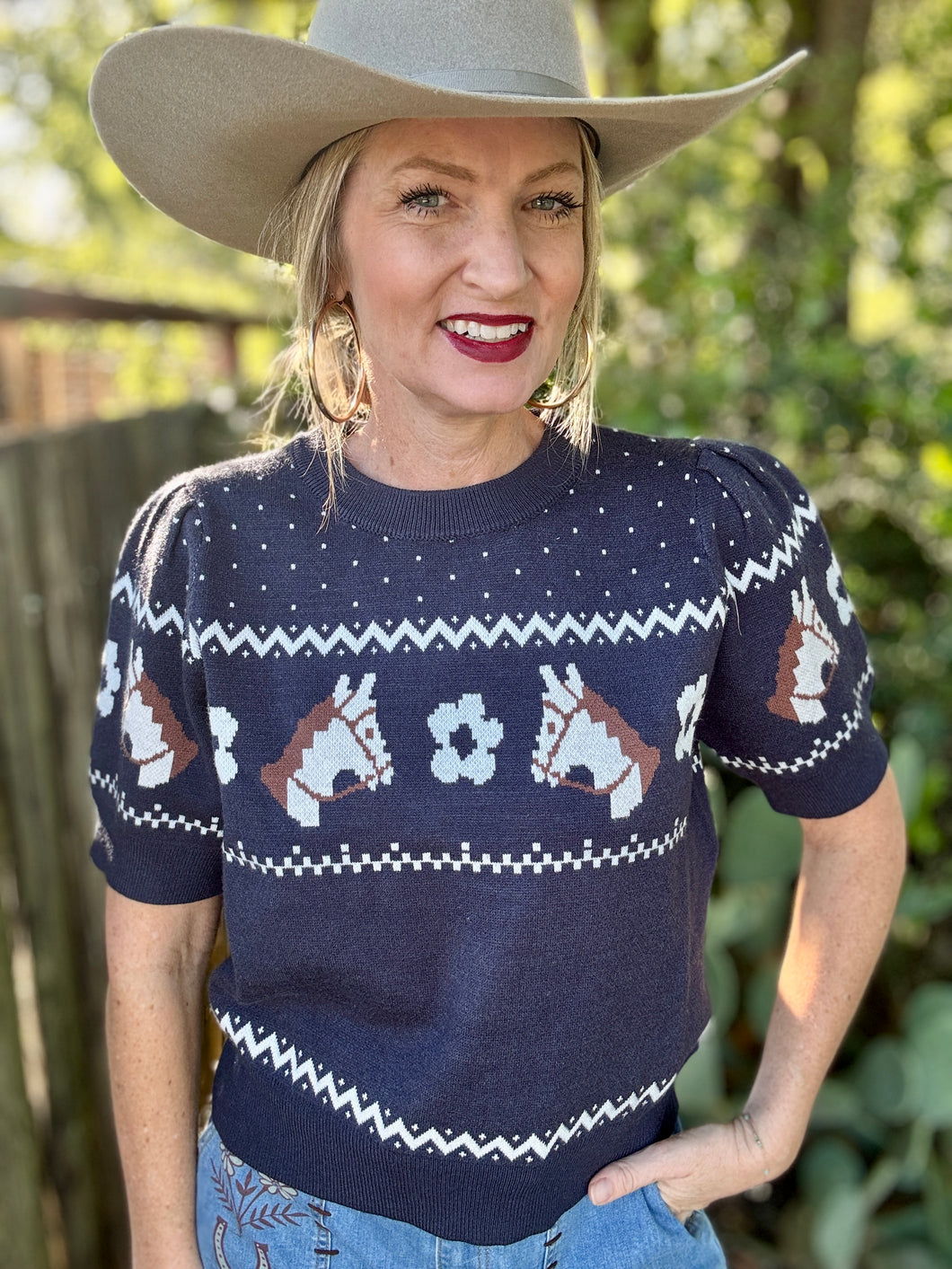 The Prairie horse sweater