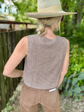 The Giddy Gingham vest