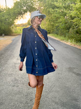 The Flare denim dress