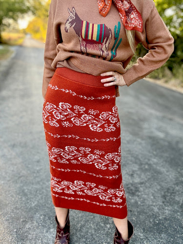 The Rusty rose skirt