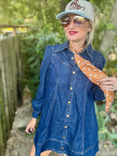 The Flare denim dress