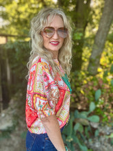 The Bandana bouquet blouse