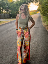 Cowboy collage trousers