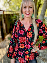 Run for the roses blouse