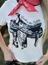 Back in the saddle Ringer crop top