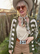 The Mossy oak stripe cardigan