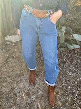 The Textured barrel jeans