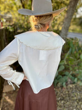 The Cross stitch collared blouse