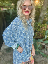 The Blue bandana button up