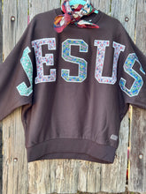 Jesus patchwork sweatshirt