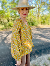 The Tribal trail blouse