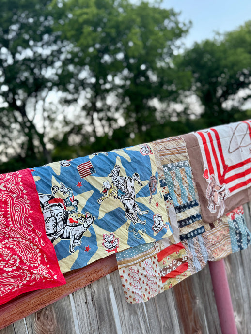 Stars stripes and cowboys bandanas