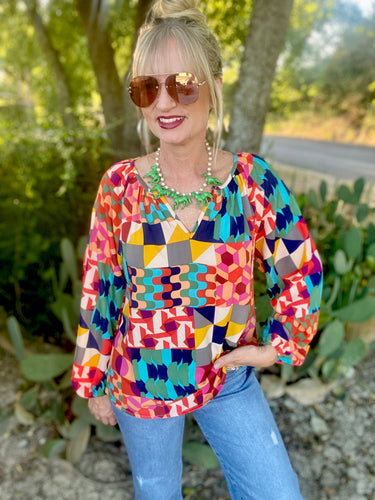 The Geo blouse