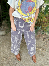 The washed western pants