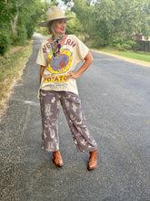 The washed western pants