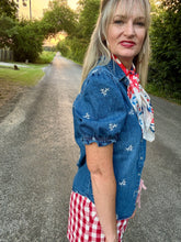 The Dixon denim pearl snap
