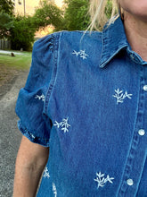 The Dixon denim pearl snap