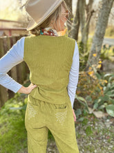 The Green cord vest