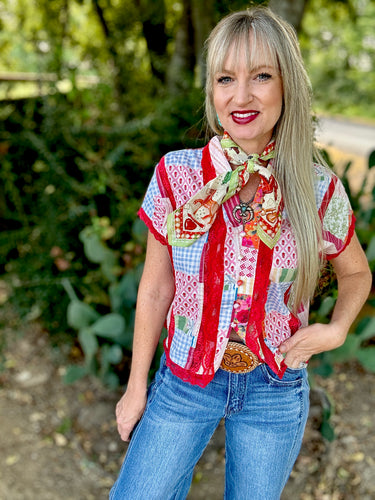 The Lacey Patchwork top
