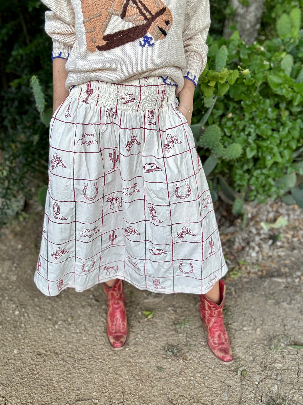 The Cherry wood skirt
