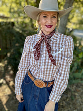 The Browning gingham pearl snap