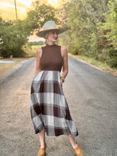 The Plaid popper dress