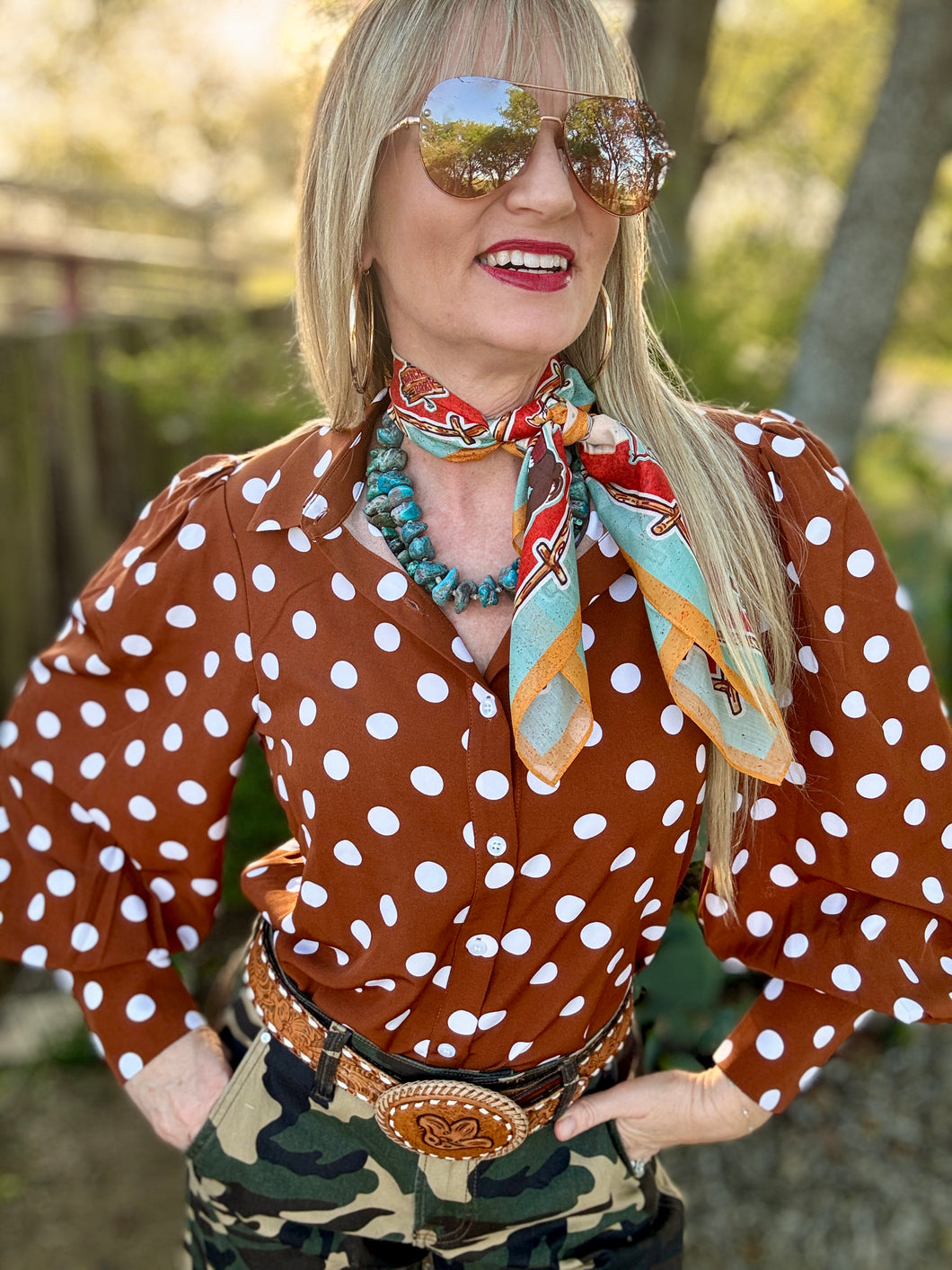 The Polka dotty blouse