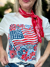 The Floral flag tee