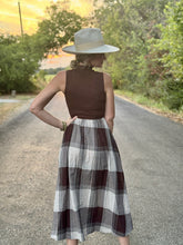 The Plaid popper dress