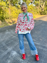 The Holiday Vintage toile top