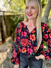 Run for the roses blouse