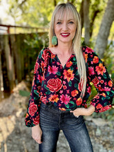 Run for the roses blouse