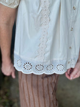 The Everly Eyelet blouse