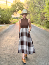 The Plaid popper dress