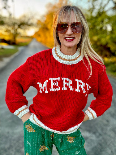 A Vintage Merry Christmas sweater