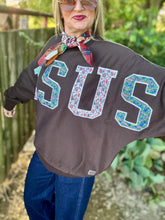 Jesus patchwork sweatshirt