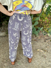 The washed western pants