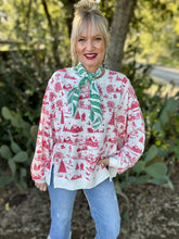 The Holiday Vintage toile top