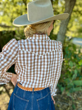 The Browning gingham pearl snap