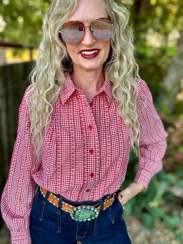 The Giddy gingham button up
