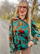 The Tides teal blouse