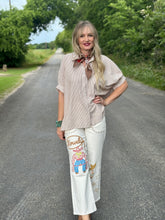 The Sandy stripe button up