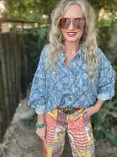 The Blue bandana button up