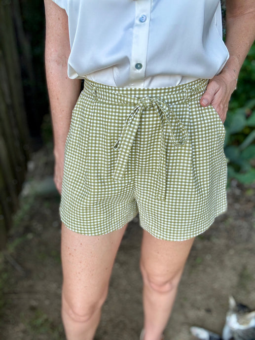 The Garden gingham shorts