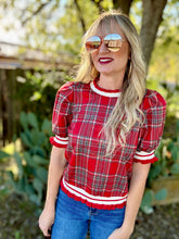 The Parchment plaid top